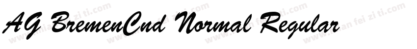 AG BremenCnd Normal Regular字体下载字体转换